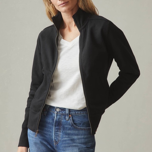 American Giant Jackets & Blazers - American Giant Women's Moto Full Zip Size‎ XL Made In USA
